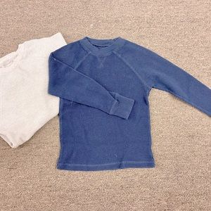 2 thermal heavy cotton long sleeve tshirts size 5/6 Children’s Place.